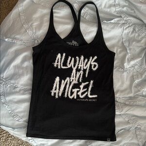 Victoria's Secret Black Graphic Sleeveless Tank